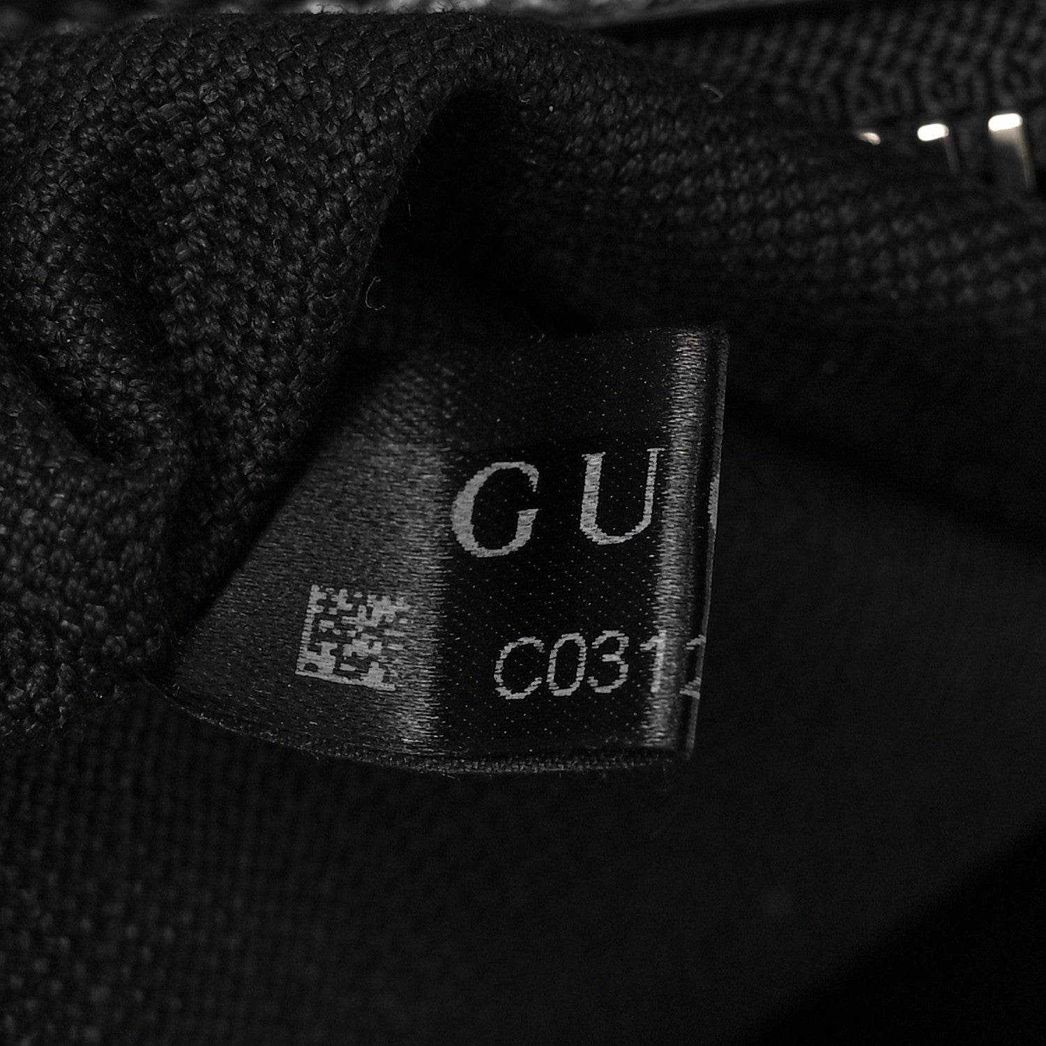 Gucci Fluffy Calfskin Mesh Nylon Medium Morpheus Double Buckle Backpack Black 7 of 10