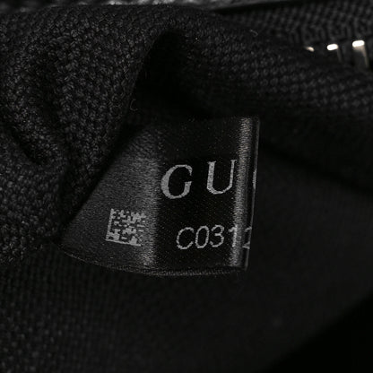 Gucci Fluffy Calfskin Mesh Nylon Medium Morpheus Double Buckle Backpack Black 7 of 10