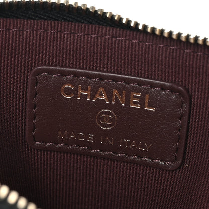 Chanel Caviar Quilted Zip Card Holder Wallet Black 6 of 7