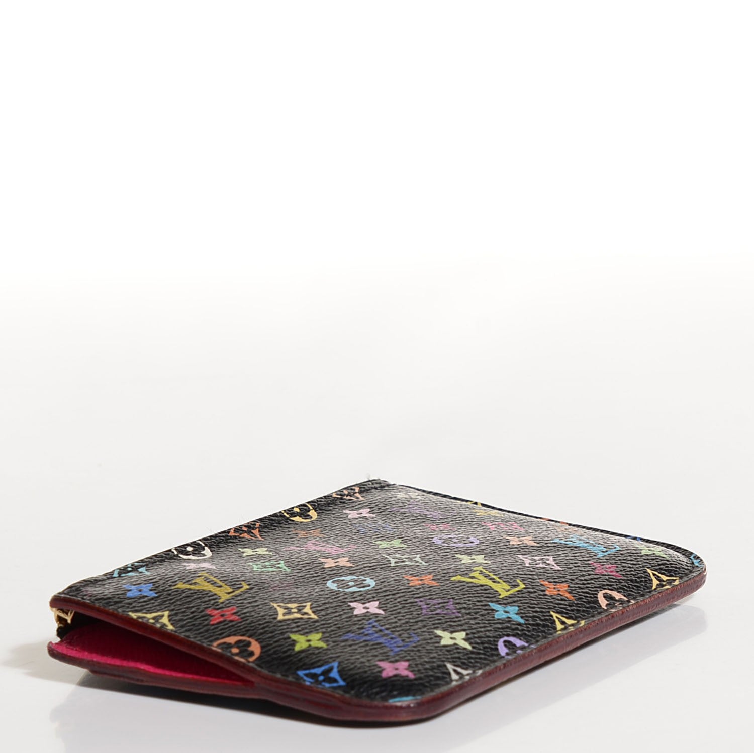 Louis Vuitton Monogram Multicolor Key Pouch Black Grenade 4 of 7