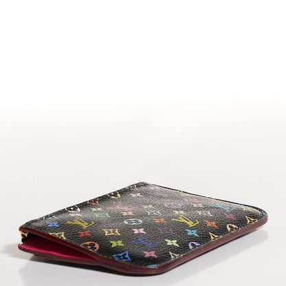 Louis Vuitton Monogram Multicolor Key Pouch Black Grenade 4 of 7