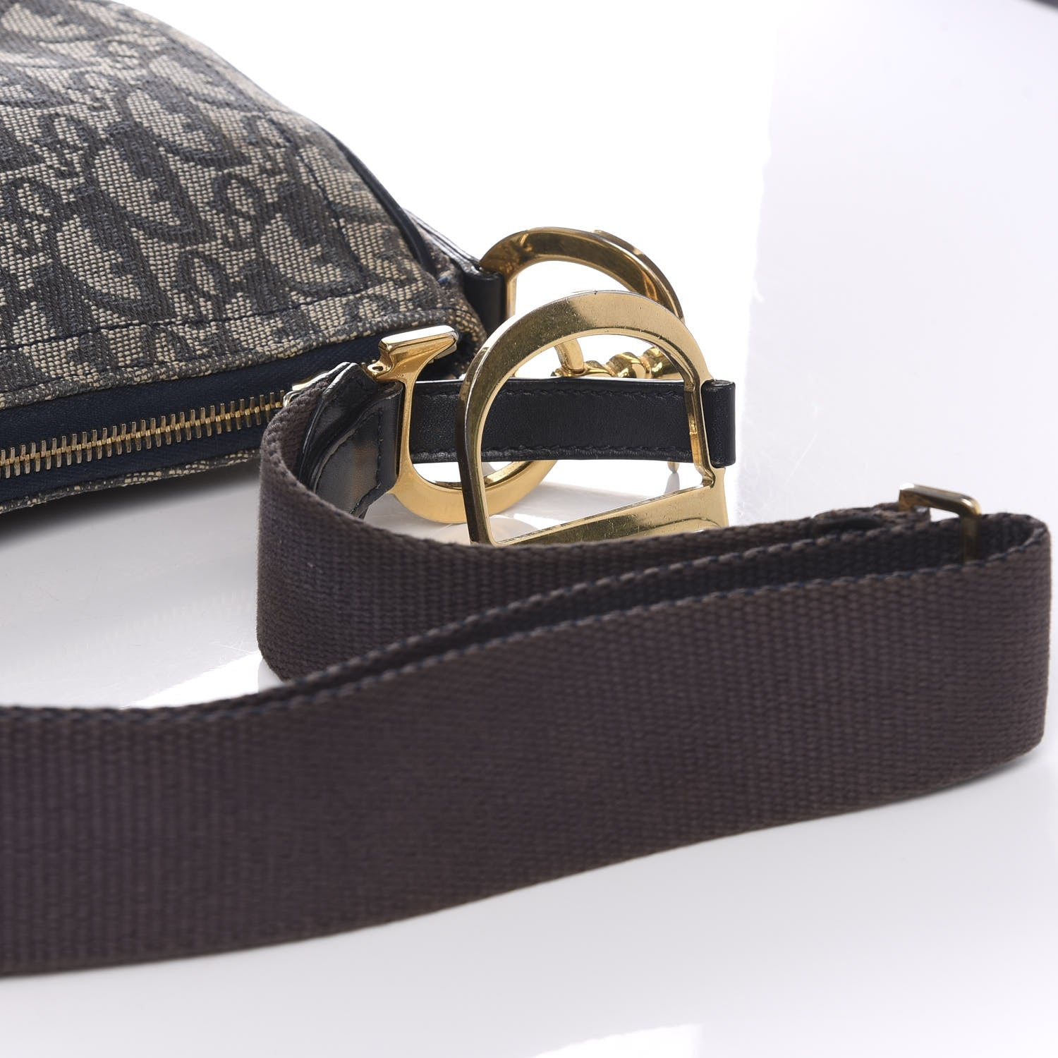 Christian Dior Monogram Saddle Pochette Blue 10 of 10