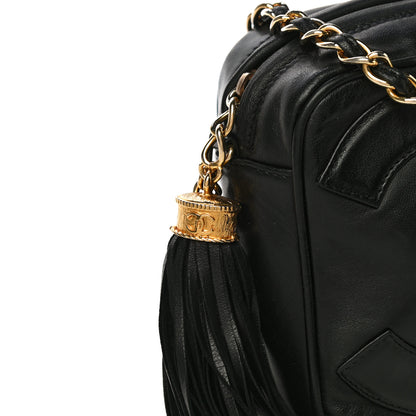 Chanel Lambskin CC Tassel Camera Case Black 12 of 19