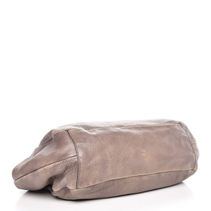 Prada Cervo Gathered Shoulder Bag Brown 4 of 15