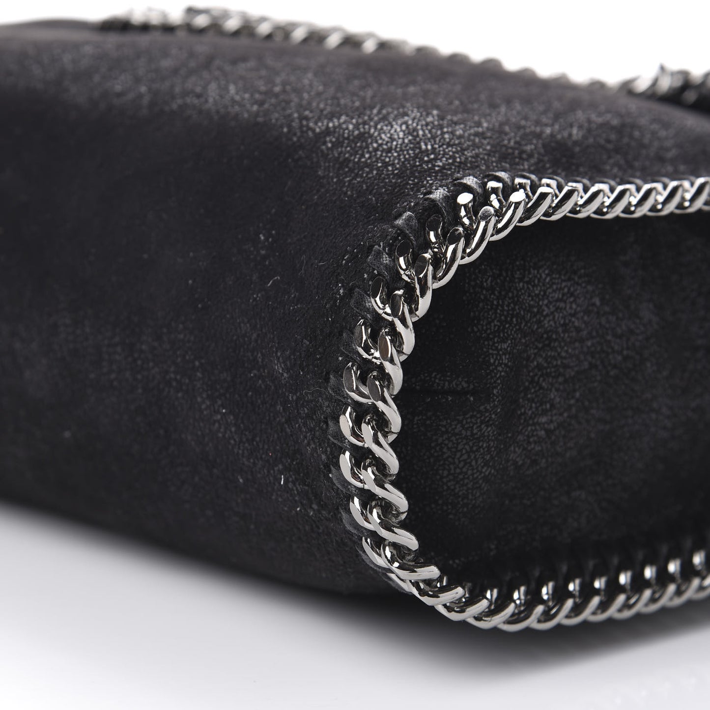 Shaggy Deer Falabella Fold Over Tote Black