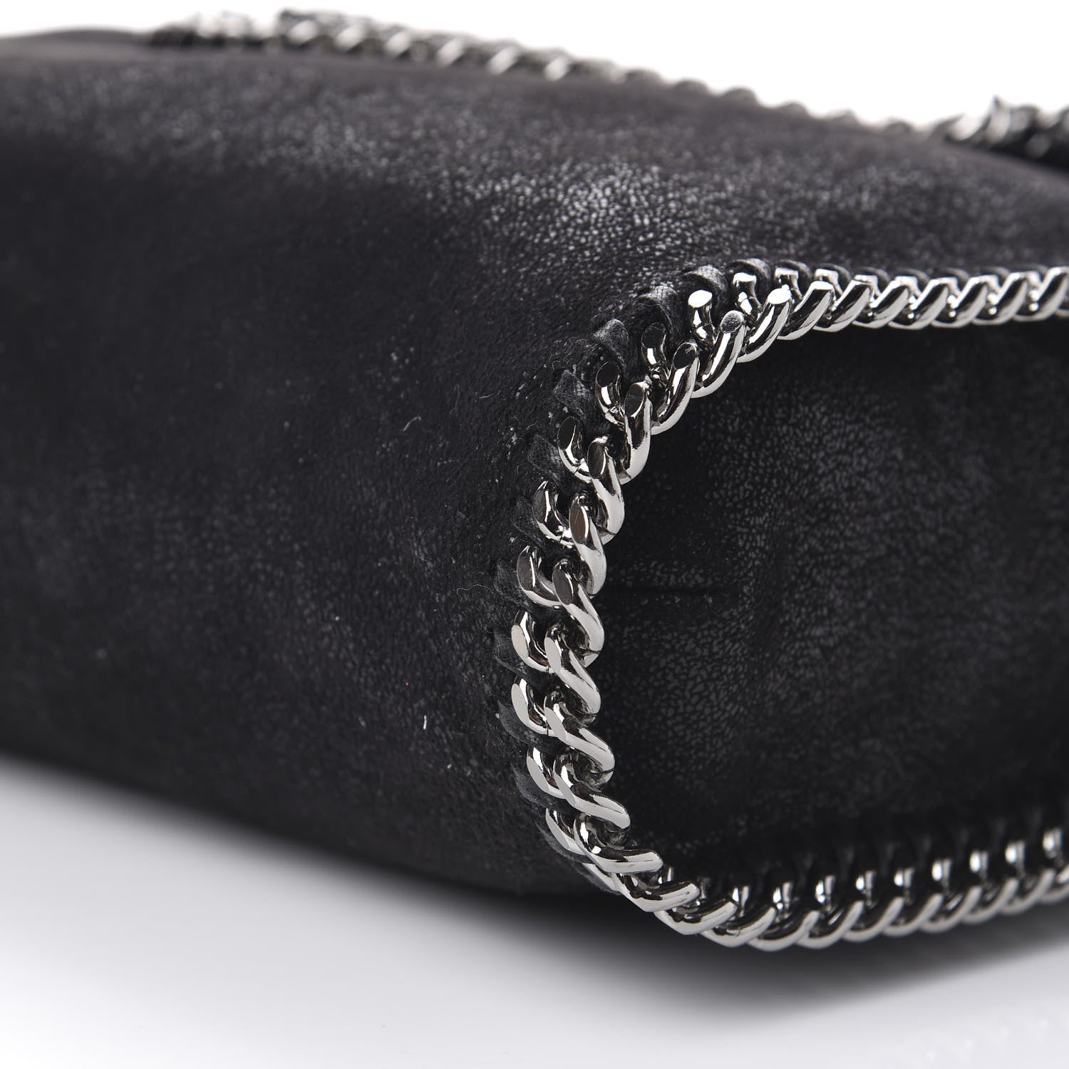 Stella McCartney Shaggy Deer Falabella Fold Over Tote Black 8 of 9