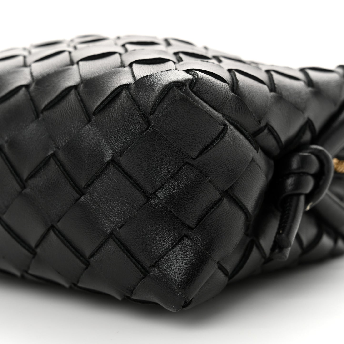Nappa Intrecciato Mini Loop Camera Bag Black