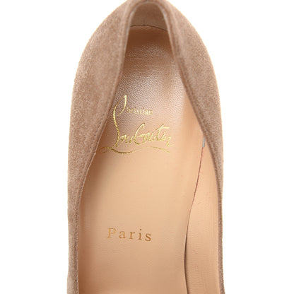 Christian Louboutin Veau Velours Decoltish 100 Pumps 38 Cappuccino 7 of 8
