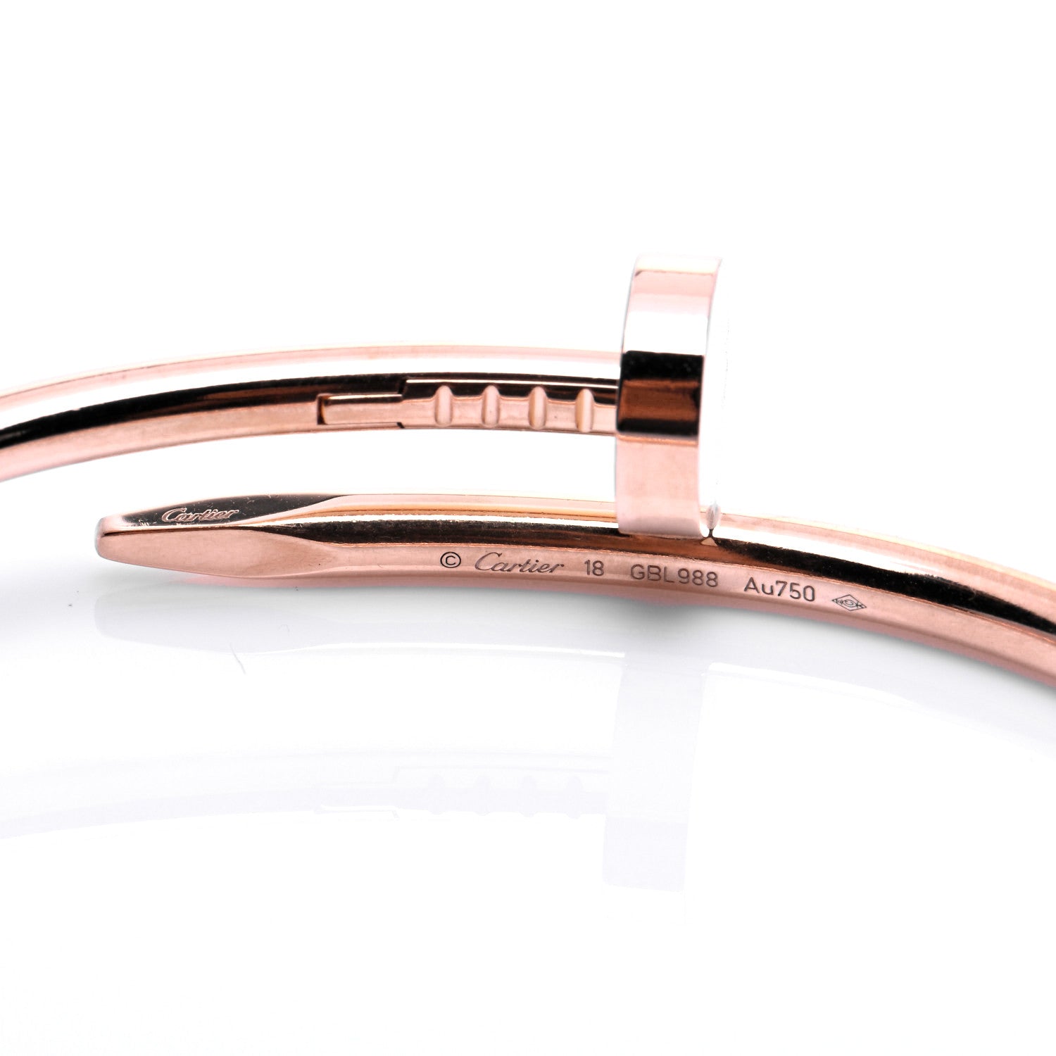 Cartier 18K Pink Gold Juste Un Clou Bracelet 18 4 of 4