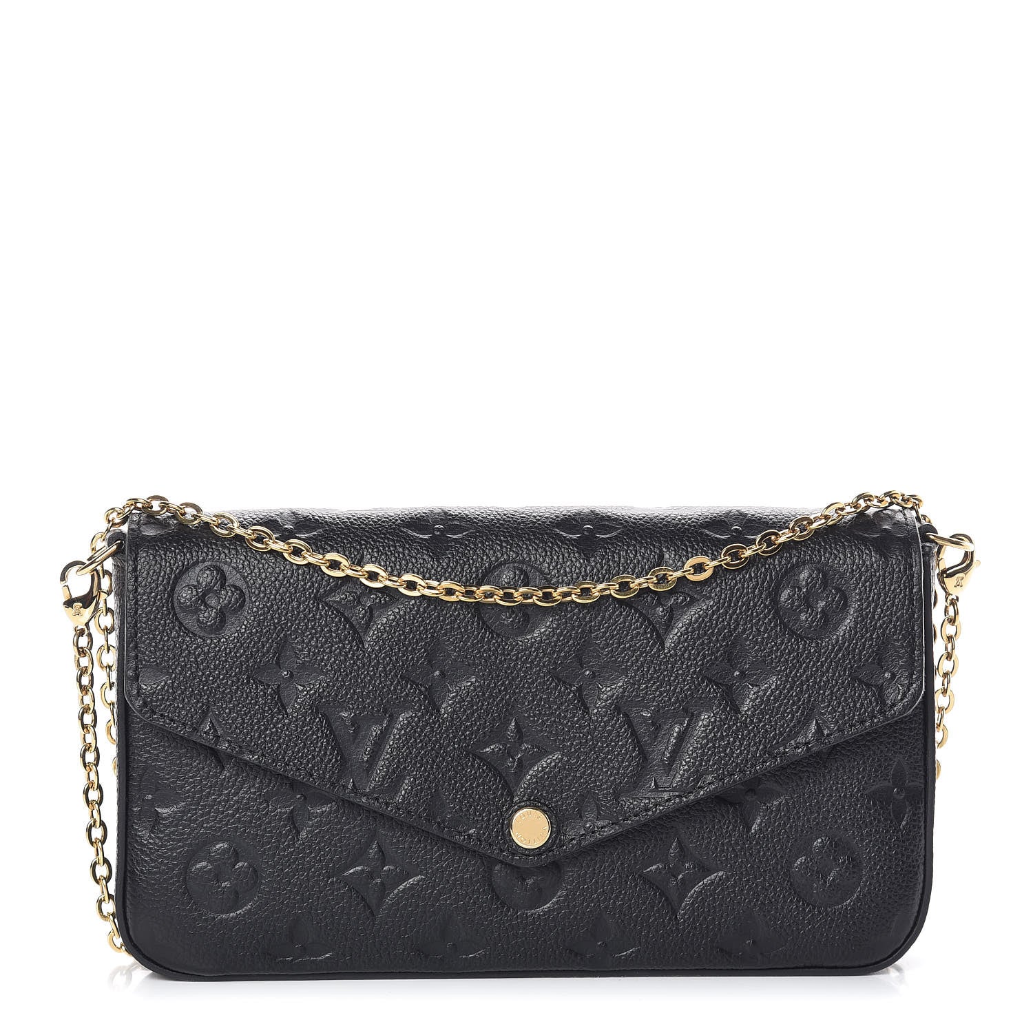 Louis Vuitton Empreinte Pochette Felicie Chain Wallet Black 1 of 13
