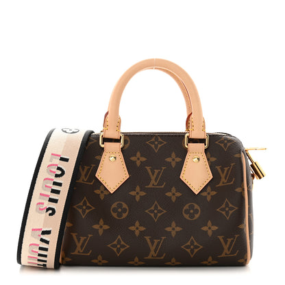 Louis Vuitton Monogram Speedy Bandouliere 20 Black 1 of 10