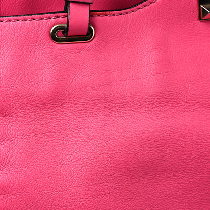 Valentino Garavani Vitello Medium Rockstud Tote Fuxia Fluo 13 of 14