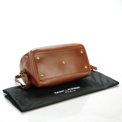 Saint Laurent Calfskin Classic Duffle 6 Cognac 4 of 7