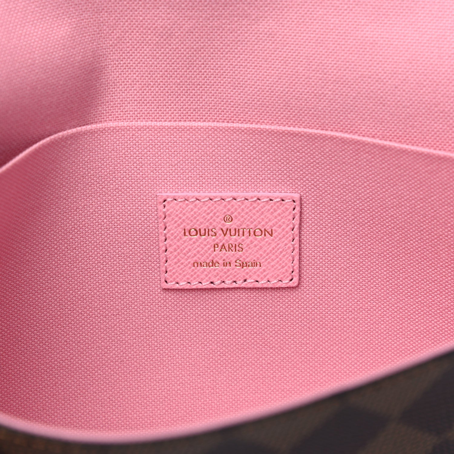Louis Vuitton Damier Ebene Studded Pochette Felicie Chain Wallet 6 of 9