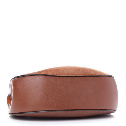 Chloe Suede Smooth Calfskin Drew Shoulder Bag Classic Tobacco 3 of 10
