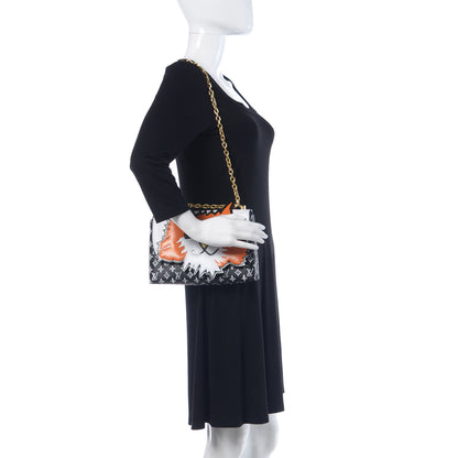 Louis Vuitton Epi Catogram Cat Bag Orange Black 2 of 12