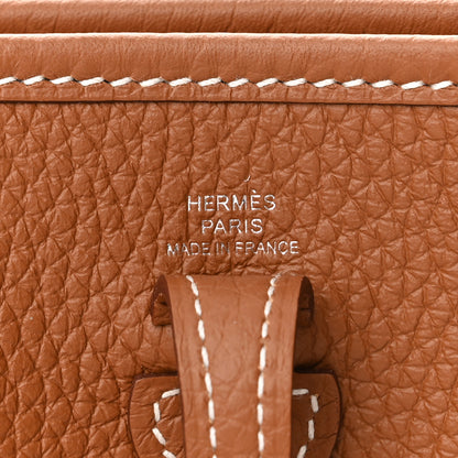 Hermes Taurillon Clemence Evelyne TPM Gold 6 of 11
