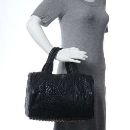Alexander Wang Leather Rocco w Antique Brass Hardware Black 2 of 6