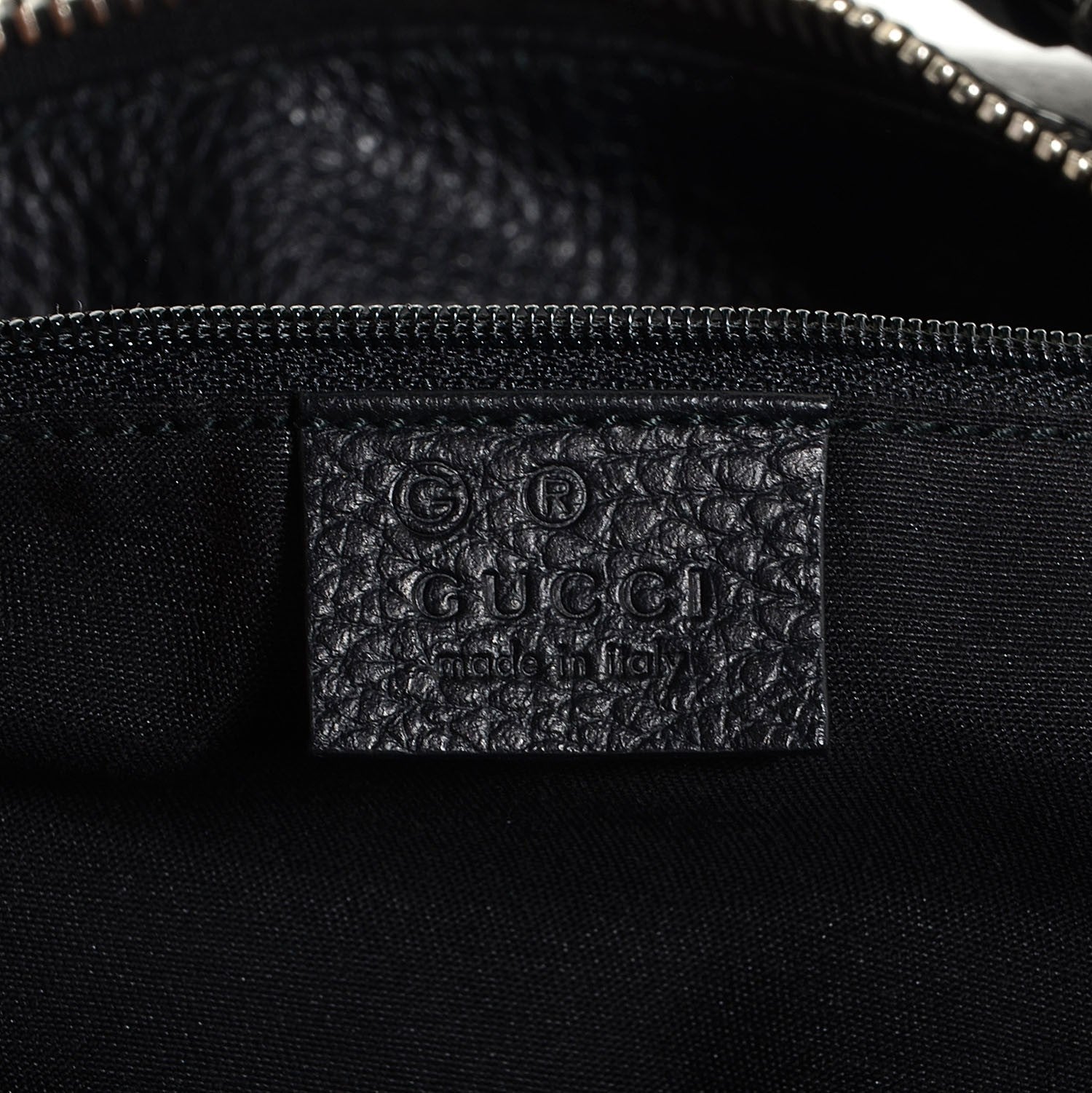 Gucci Leather Medium Bamboo Bar Tassel Shoulder Bag Black 6 of 7