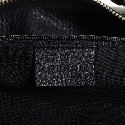 Gucci Leather Medium Bamboo Bar Tassel Shoulder Bag Black 6 of 7