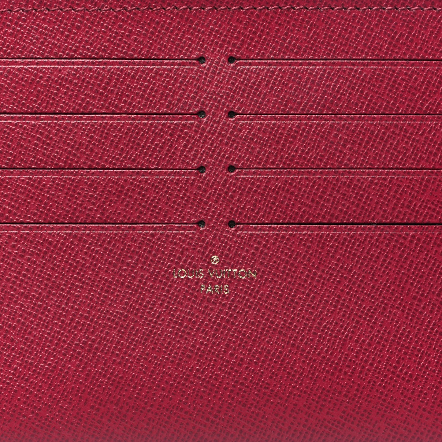 Calfskin Pochette Felicie Card Holder Insert Fuchsia