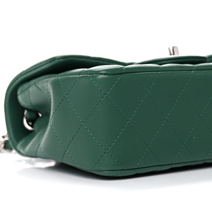 Chanel Lambskin Quilted Mini Rectangular Flap Green 8 of 11