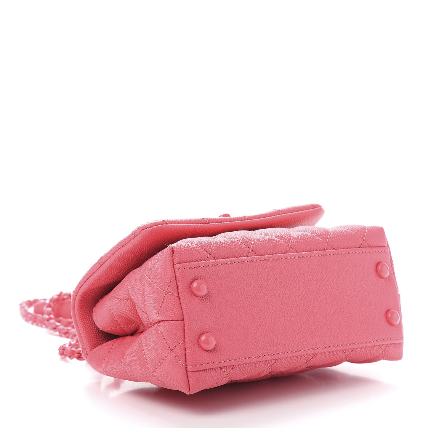 Caviar Quilted Incognito Extra Mini Coco Handle Flap Pink