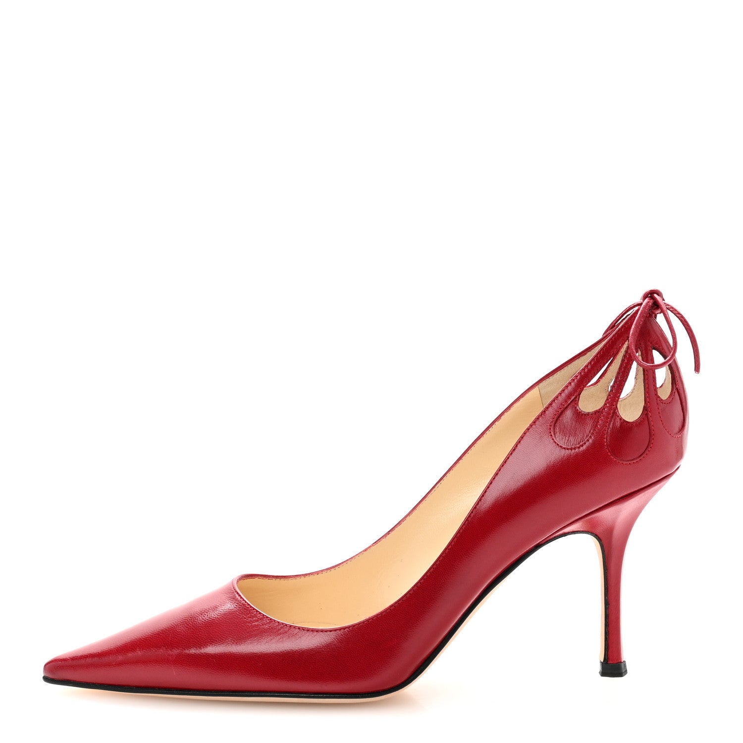Jimmy Choo Calfskin Anouk 100 Pumps 40 Red 1 of 9