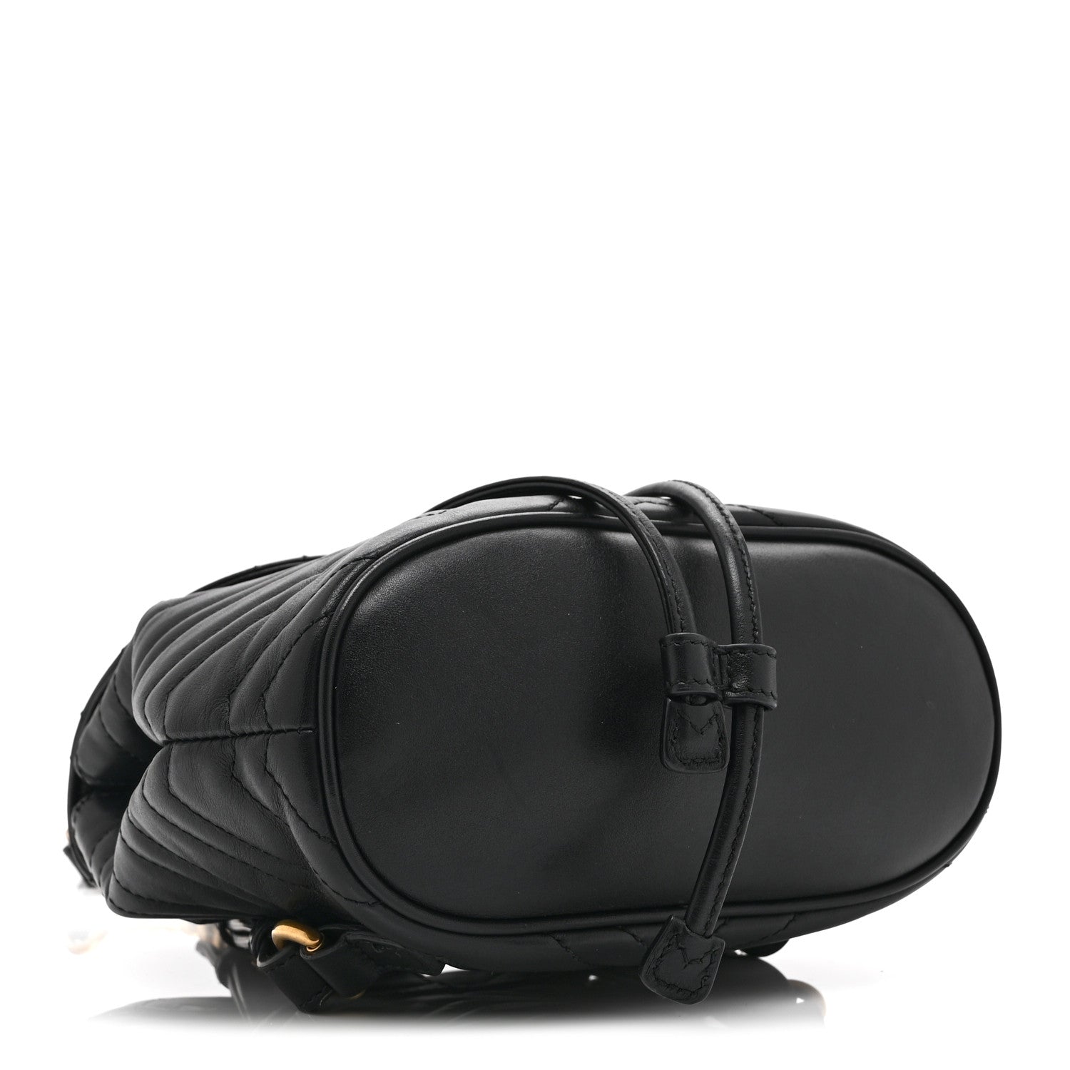 Gucci Calfskin Matelasse GG Marmont Flap Backpack Black 4 of 11