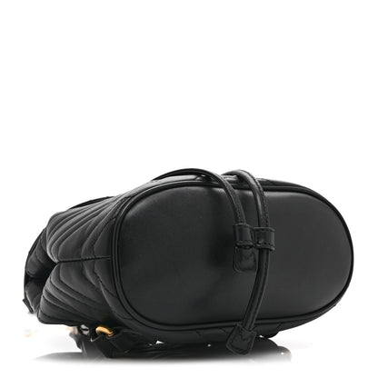 Gucci Calfskin Matelasse GG Marmont Flap Backpack Black 4 of 11