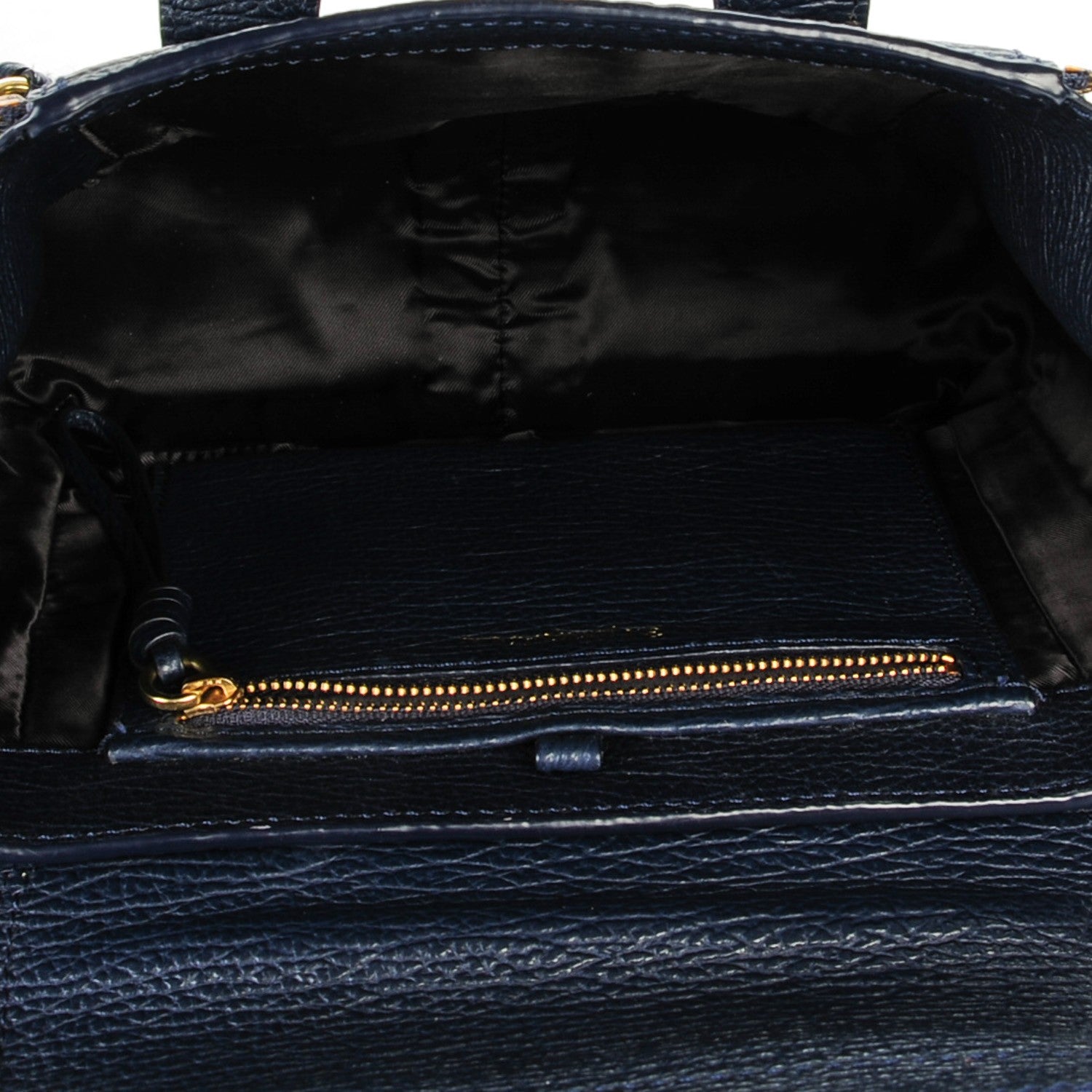 3.1 Phillip Lim 3.1 Textured Calfskin Mini Pashli Satchel Ink 5 of 6