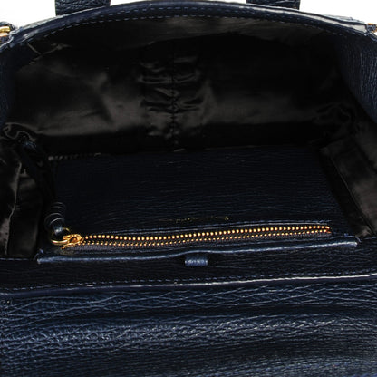 3.1 Phillip Lim 3.1 Textured Calfskin Mini Pashli Satchel Ink 5 of 6