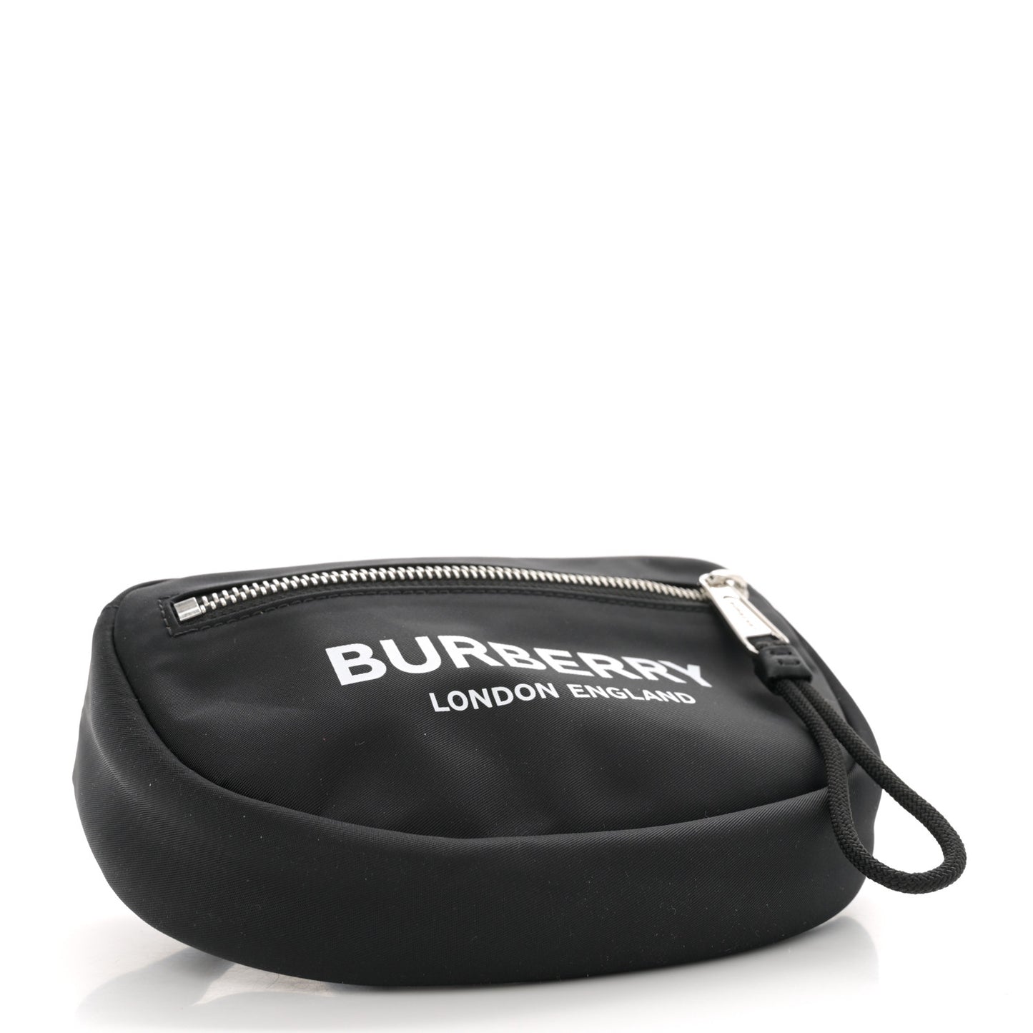 Econyl Logo Print Large Cannon Bum Bag Black