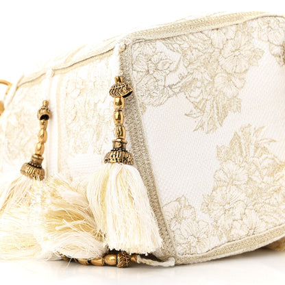 Christian Dior Canvas Embroidered Reve d'Infini Small D-Bubble Bucket Bag Gold 9 of 10
