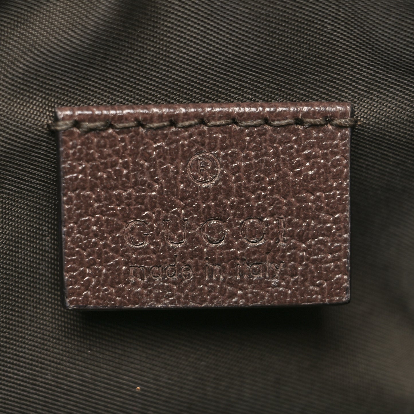 GG Supreme Monogram Textured Calfskin Web Medium Ophidia Cosmetic Case Beige Ebony New Acero