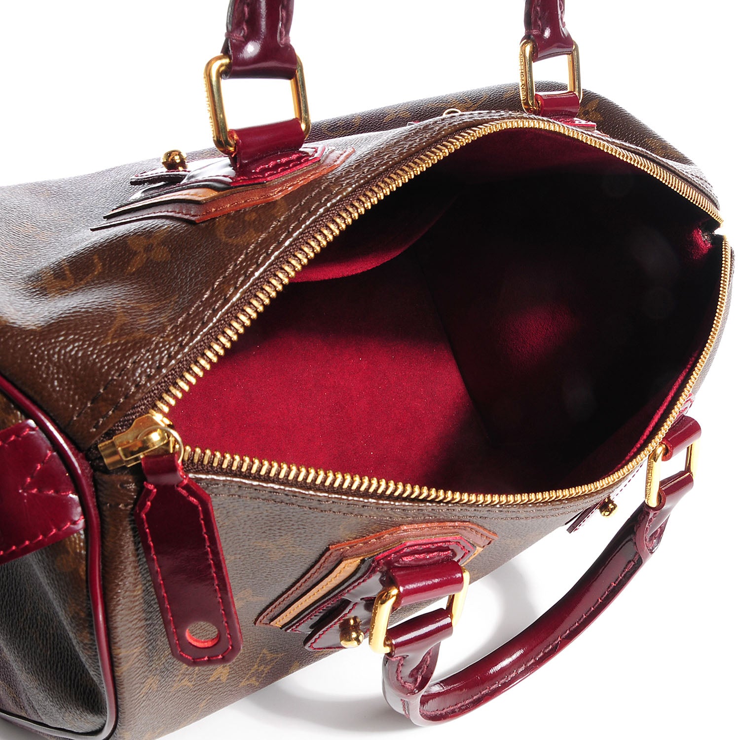 Louis Vuitton Monogram Mirage Speedy 30 Bordeaux 5 of 8