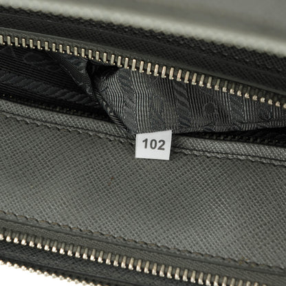 Prada Saffiano Large Galleria Double Zip Tote Marmo 8 of 8