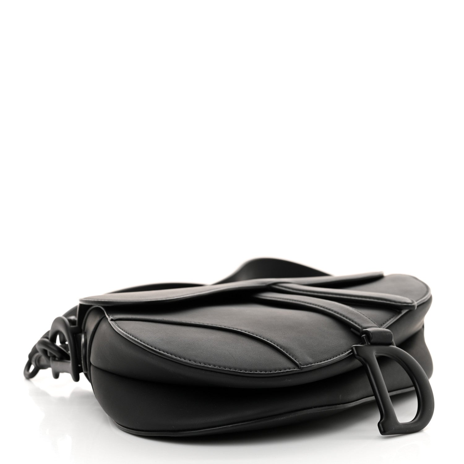 Christian Dior Ultra Matte Calfskin Saddle Bag Black 4 of 10