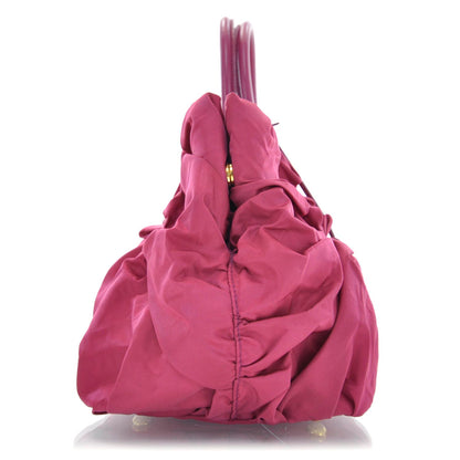 Prada Tessuto Nylon Origami Pleated Tote 4 of 9