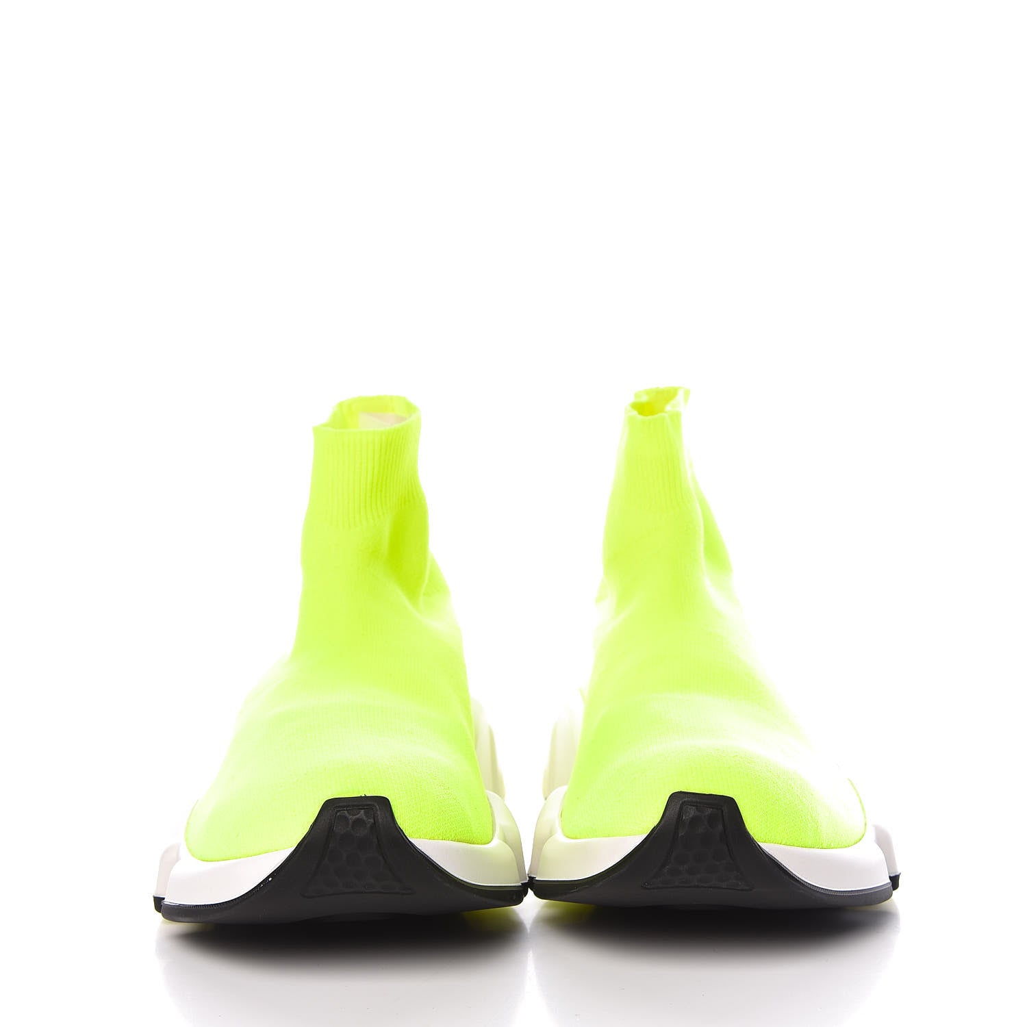 Balenciaga Neoprene Knit Womens Speed Sneakers 37 Yellow Fluo 2 of 8