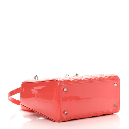 Christian Dior Patent Cannage Medium Lady Dior Fuchsia 4 of 18