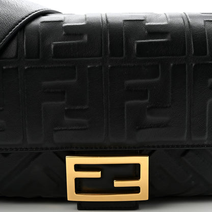 Fendi Nappa FF 1974 Embossed Baguette Black 8 of 11