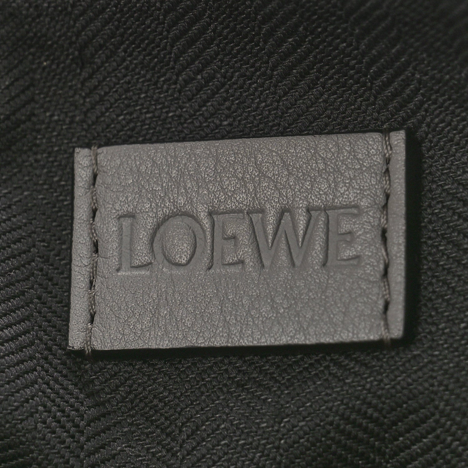 Loewe Supple Smooth Calfskin Jacquard Cubi Crossbody Bag Asphalt Grey 6 of 8
