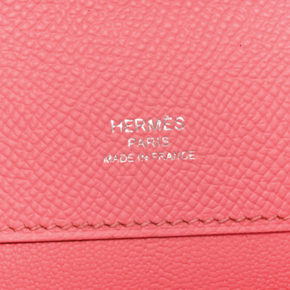 Hermes Epsom Kelly Cut Clutch Pochette Rose Confetti 6 of 7