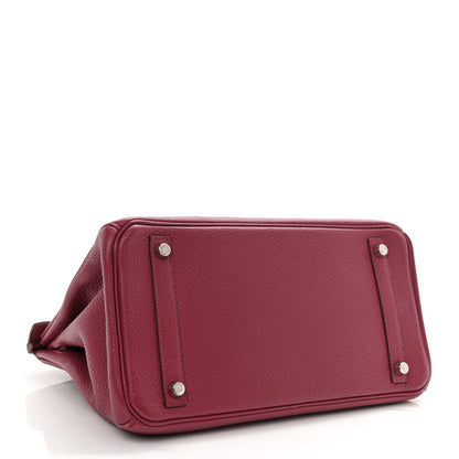 Hermes Taurillon Clemence Birkin 30 Rubis 4 of 12