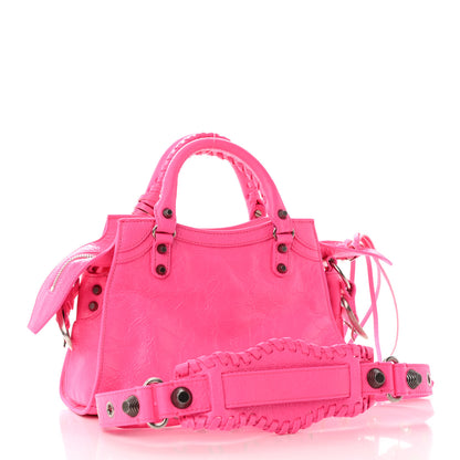 Balenciaga Agneau Arena Neo Cagole Handbag XS Fluo Pink 3 of 9