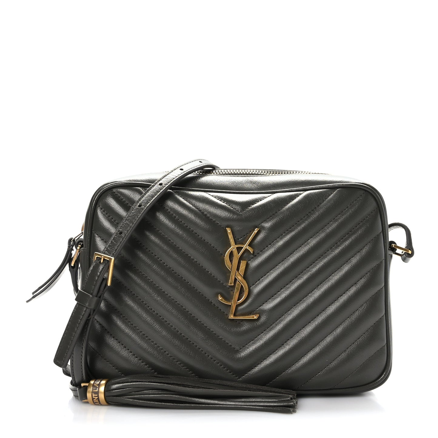 Calfskin Matelasse Monogram Lou Camera Bag Pebble