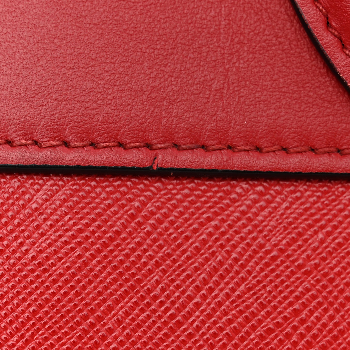 Saffiano City Calfskin Small Paradigme Bag Red