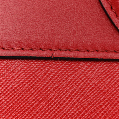 Prada Saffiano City Calfskin Small Paradigme Bag Red 13 of 13