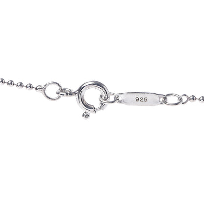 Tiffany Sterling Silver Enamel Heart Key Pendant Necklace Blue 6 of 7